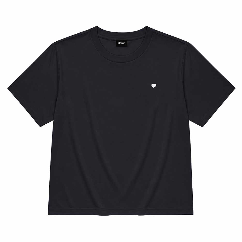 Dalix Lil Heart Relaxed Midweight Jersey Tee