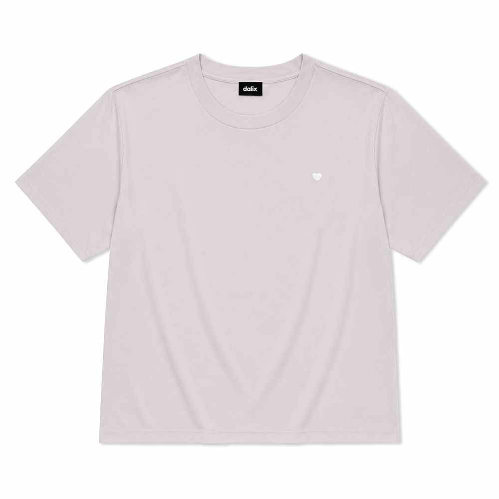 Dalix Lil Heart Relaxed Midweight Jersey Tee