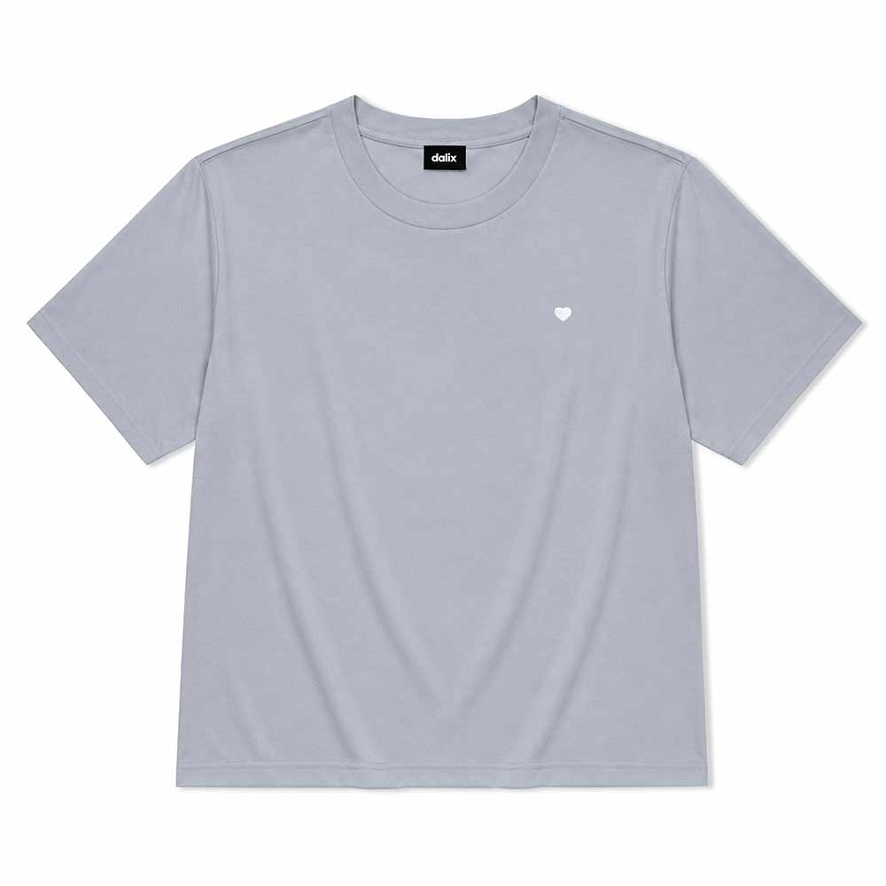 Dalix Lil Heart Relaxed Midweight Jersey Tee