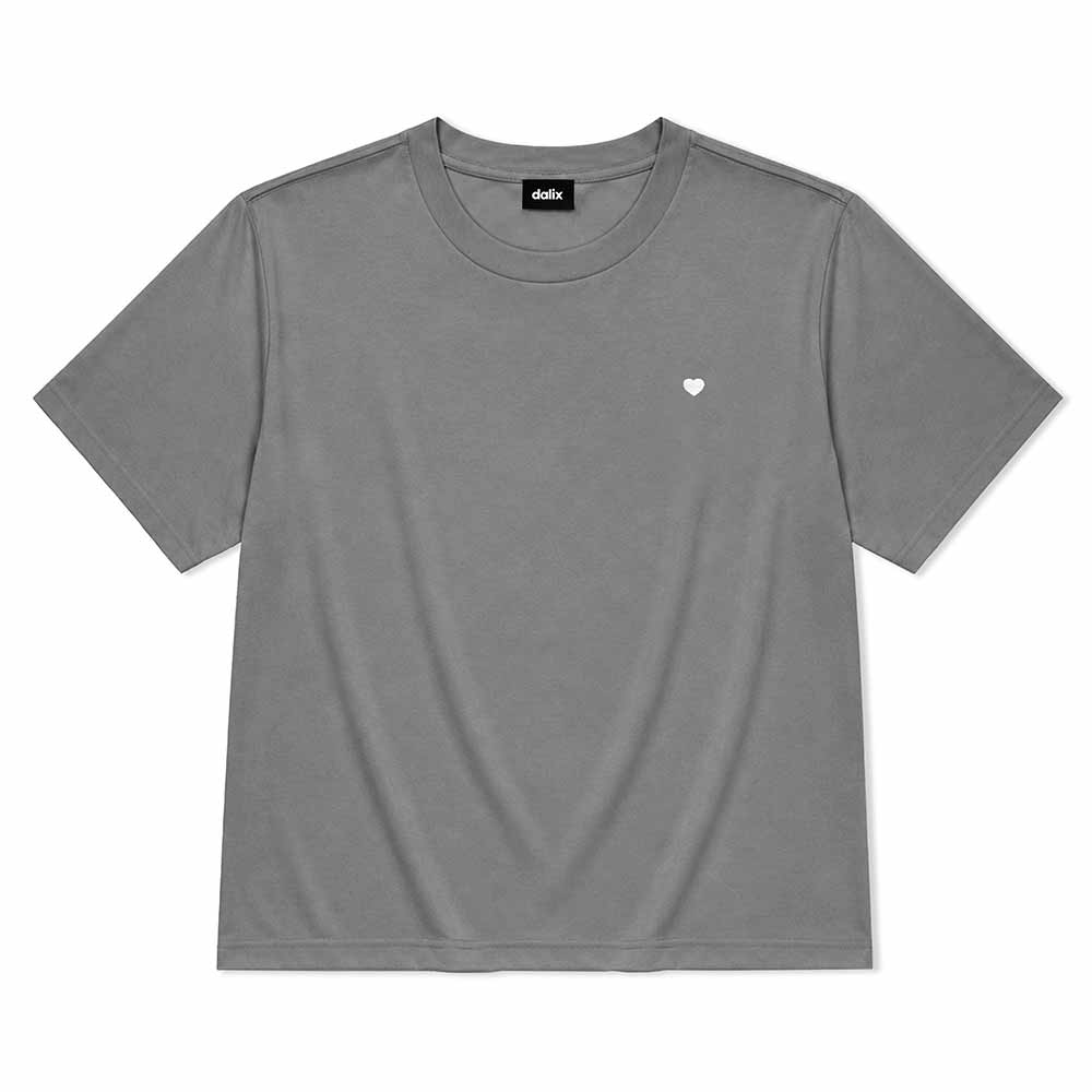 Dalix Lil Heart Relaxed Midweight Jersey Tee
