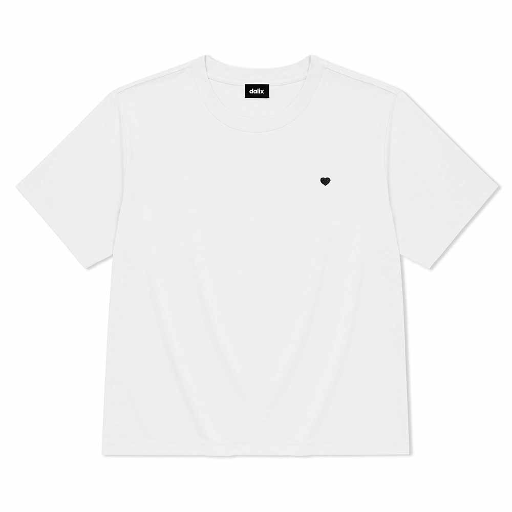 Dalix Lil Heart Relaxed Midweight Jersey Tee