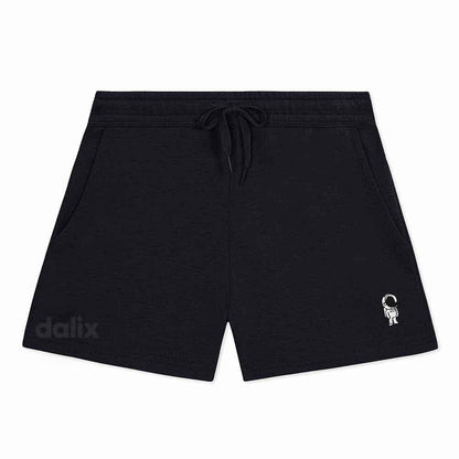 Dalix Womens Astronaut Midweight Washed Fleece Shorts