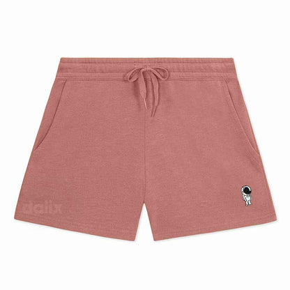 Dalix Womens Astronaut Midweight Washed Fleece Shorts