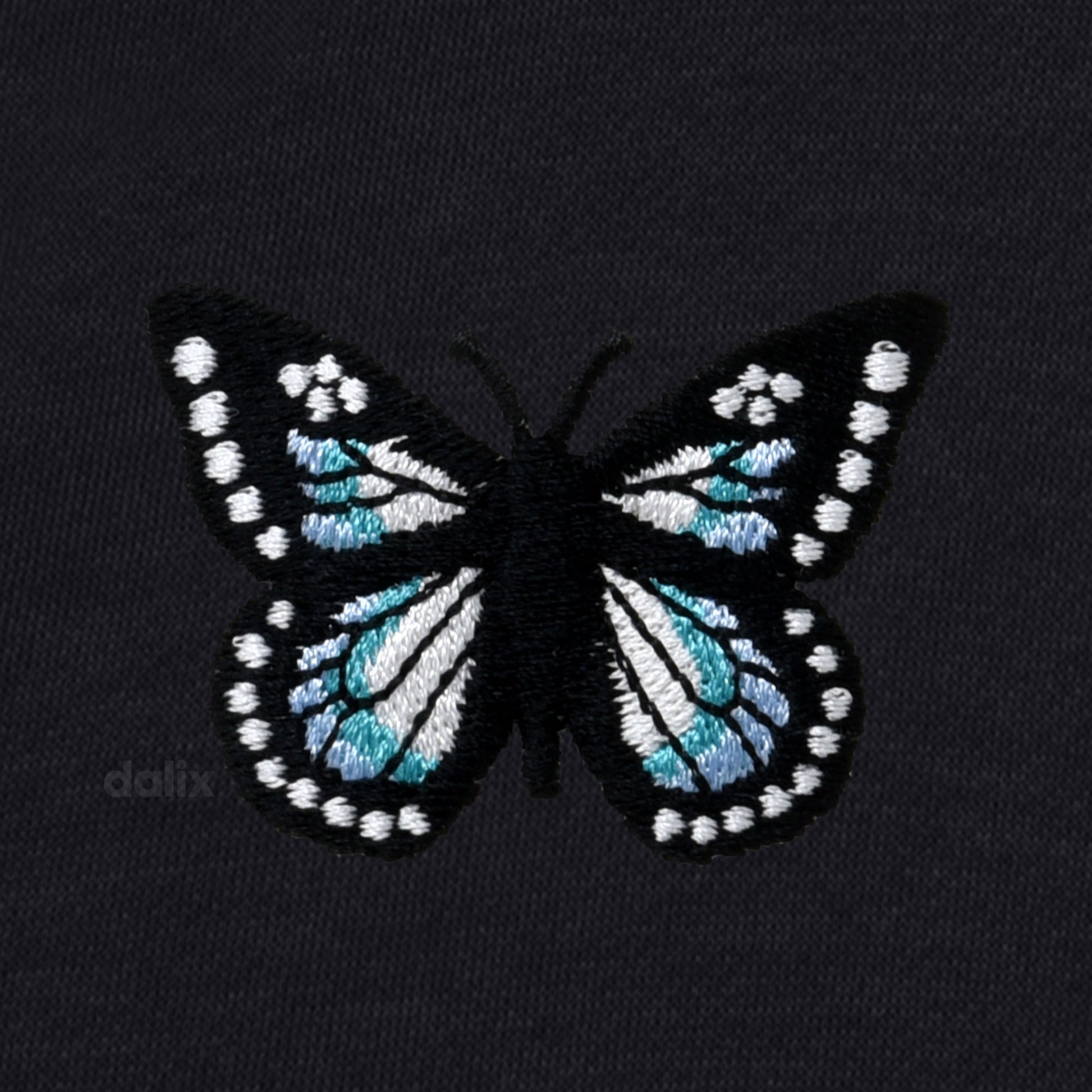 Dalix Butterfly Embroidered Shorts Washed Soft Fleece Relaxed Drawstring Pocket Fit Lounge Womens in Black S Small