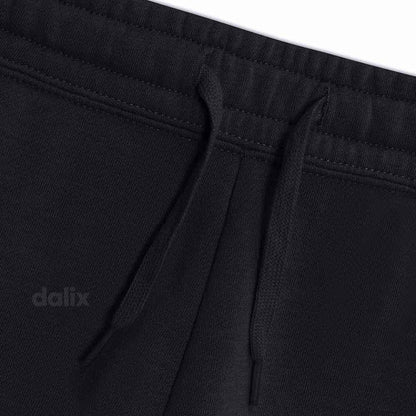Dalix Butterfly Embroidered Shorts Washed Soft Fleece Relaxed Drawstring Pocket Fit Lounge Womens in Black S Small