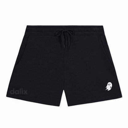 Dalix Womens Ghost Midweight Washed Fleece Shorts