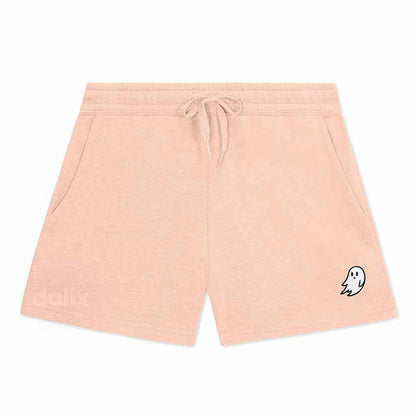Dalix Womens Ghost Midweight Washed Fleece Shorts