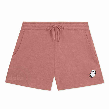 Dalix Womens Ghost Midweight Washed Fleece Shorts