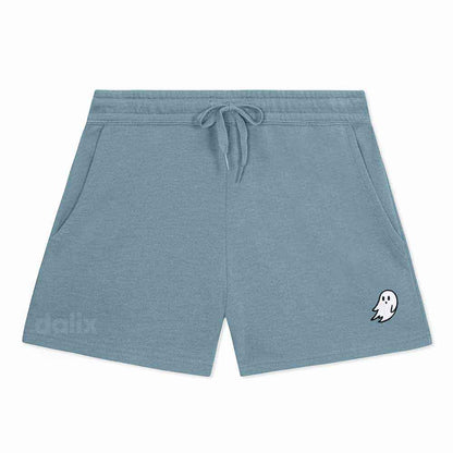 Dalix Womens Ghost Midweight Washed Fleece Shorts