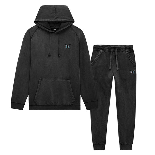 Dalix Butterfly Washed Sweatsuit