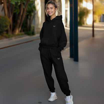 Dalix Butterfly Midweight Fleece Relaxed Sweatsuit