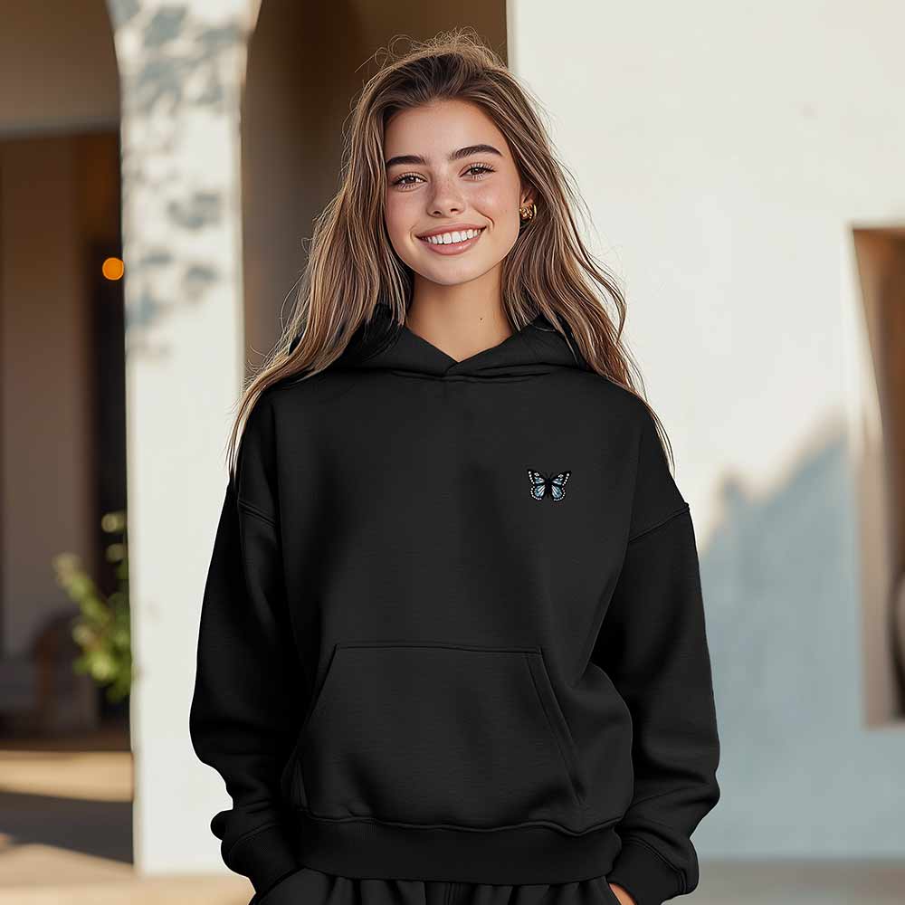 Dalix Butterfly Midweight Fleece Relaxed Sweatsuit