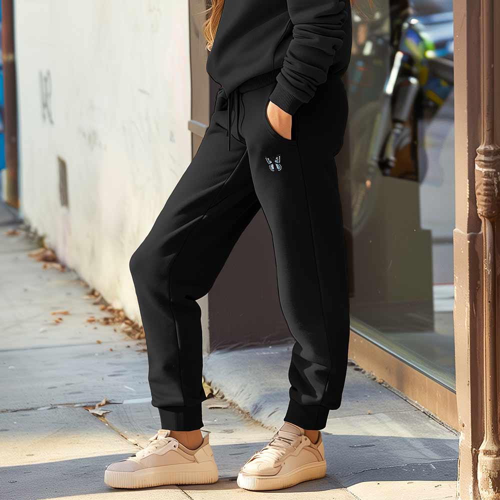 Dalix Butterfly Midweight Fleece Relaxed Sweatsuit
