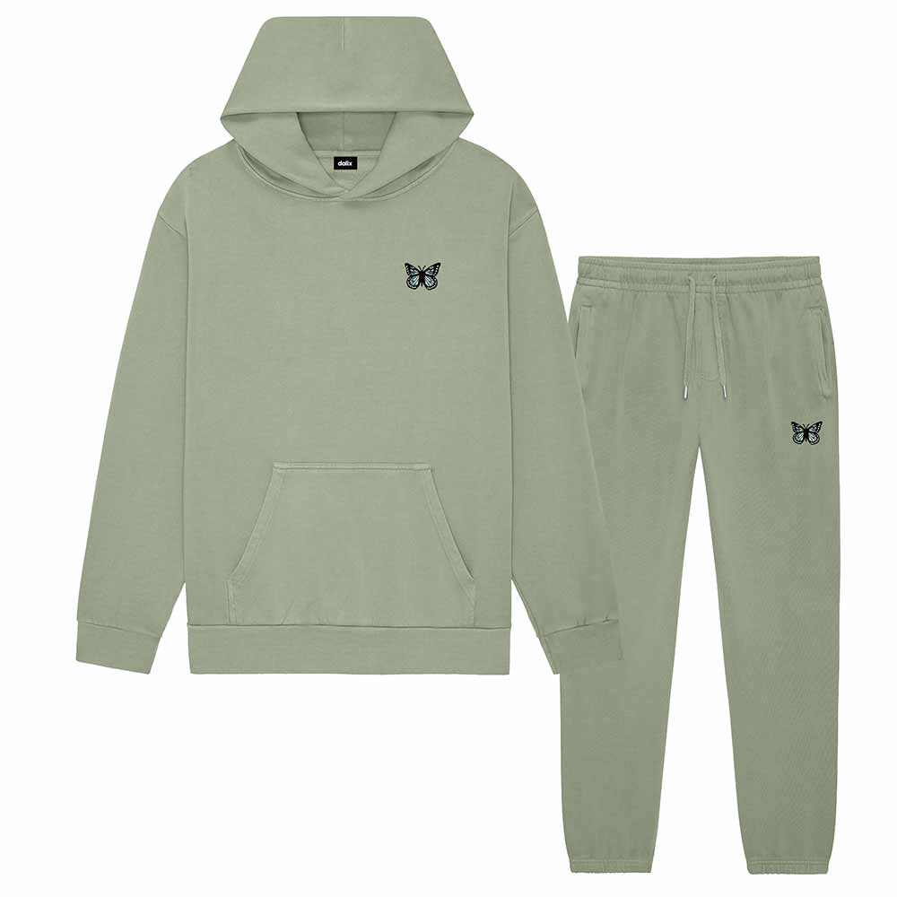 Dalix Butterfly Midweight Fleece Relaxed Sweatsuit