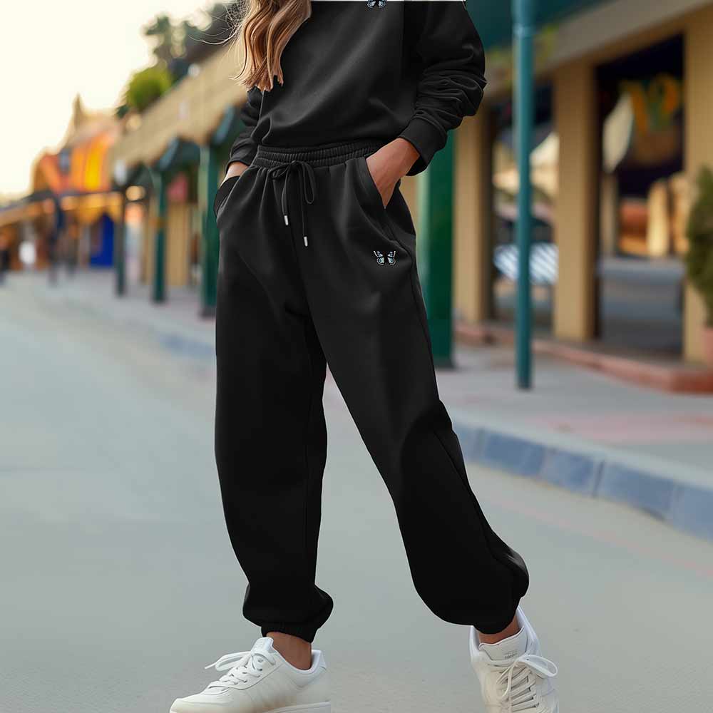 Dalix Butterfly Midweight Fleece Relaxed Sweatsuit