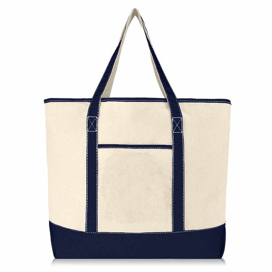 Dalix 22" Soft Canvas Tote Bag