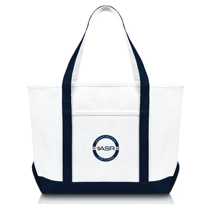 Dalix 23" American Ship Repair Co., Inc Embroidered Canvas Tote