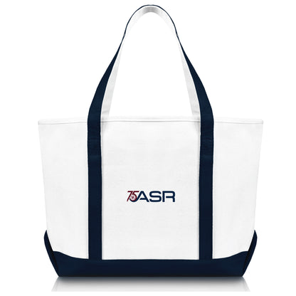 Dalix 23" American Ship Repair Co., Inc Embroidered Canvas Tote