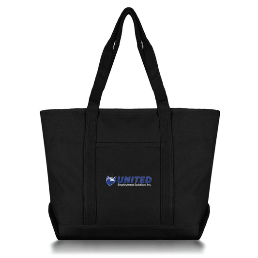 Dalix United Employment Solutions Printed Canvas Tote