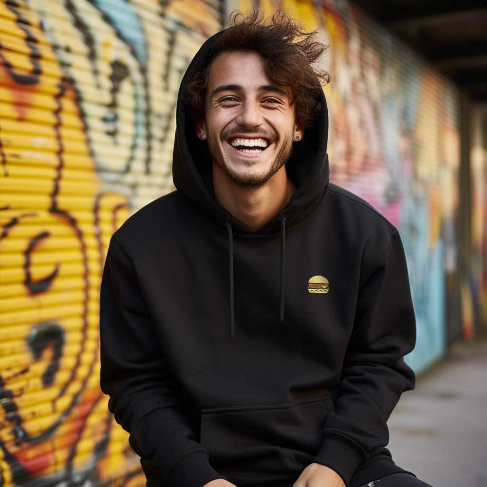 Dalix Cheeseburger Midweight Fleece Hoodie