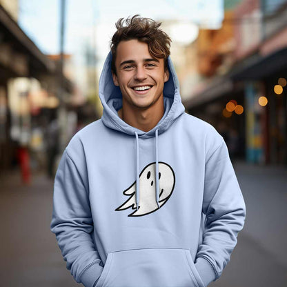Dalix Giant Ghost Midweight Fleece Hoodie