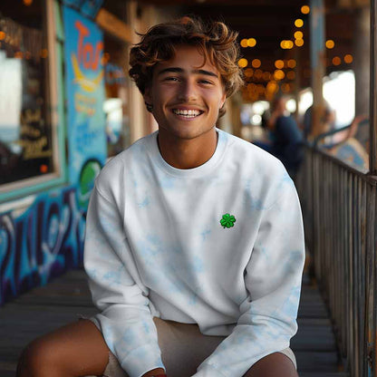 Dalix Clover Midweight Fleece Sweatshirt