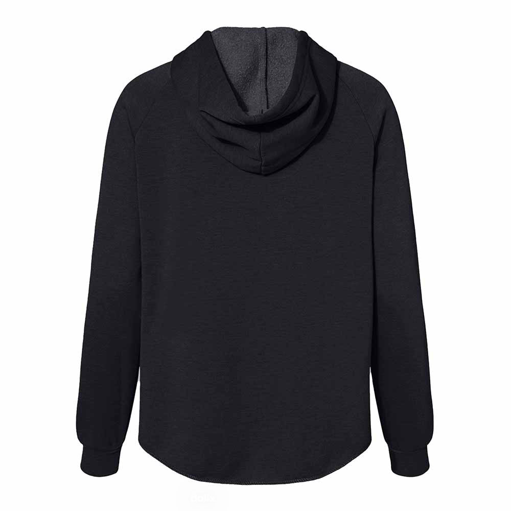 Dalix Bow Embroidered Fleece Zip Hoodie Nature Cold Fall Winter Womens in Black S Small