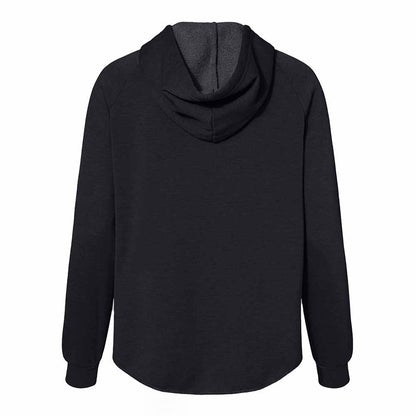 Dalix Bow Embroidered Fleece Zip Hoodie Nature Cold Fall Winter Womens in Black S Small