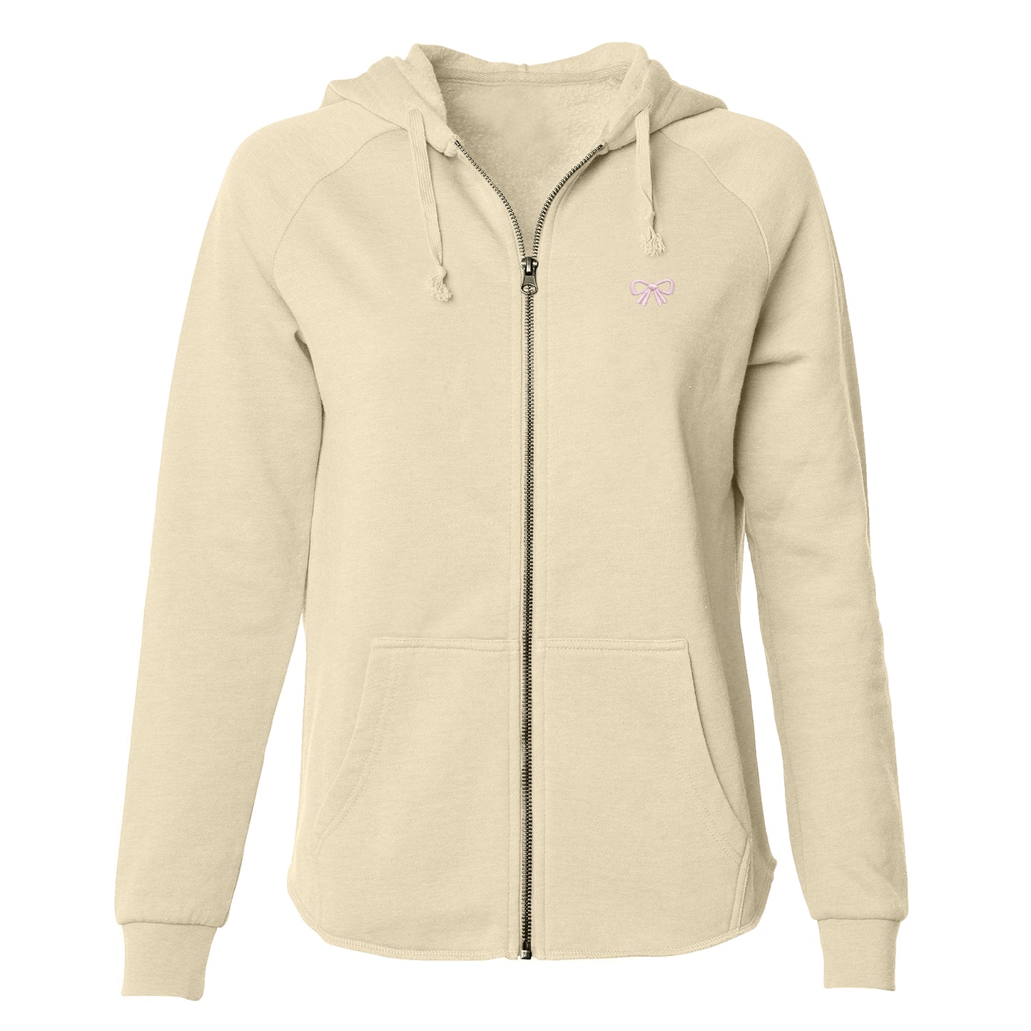 Dalix Bow Zip Hoodie