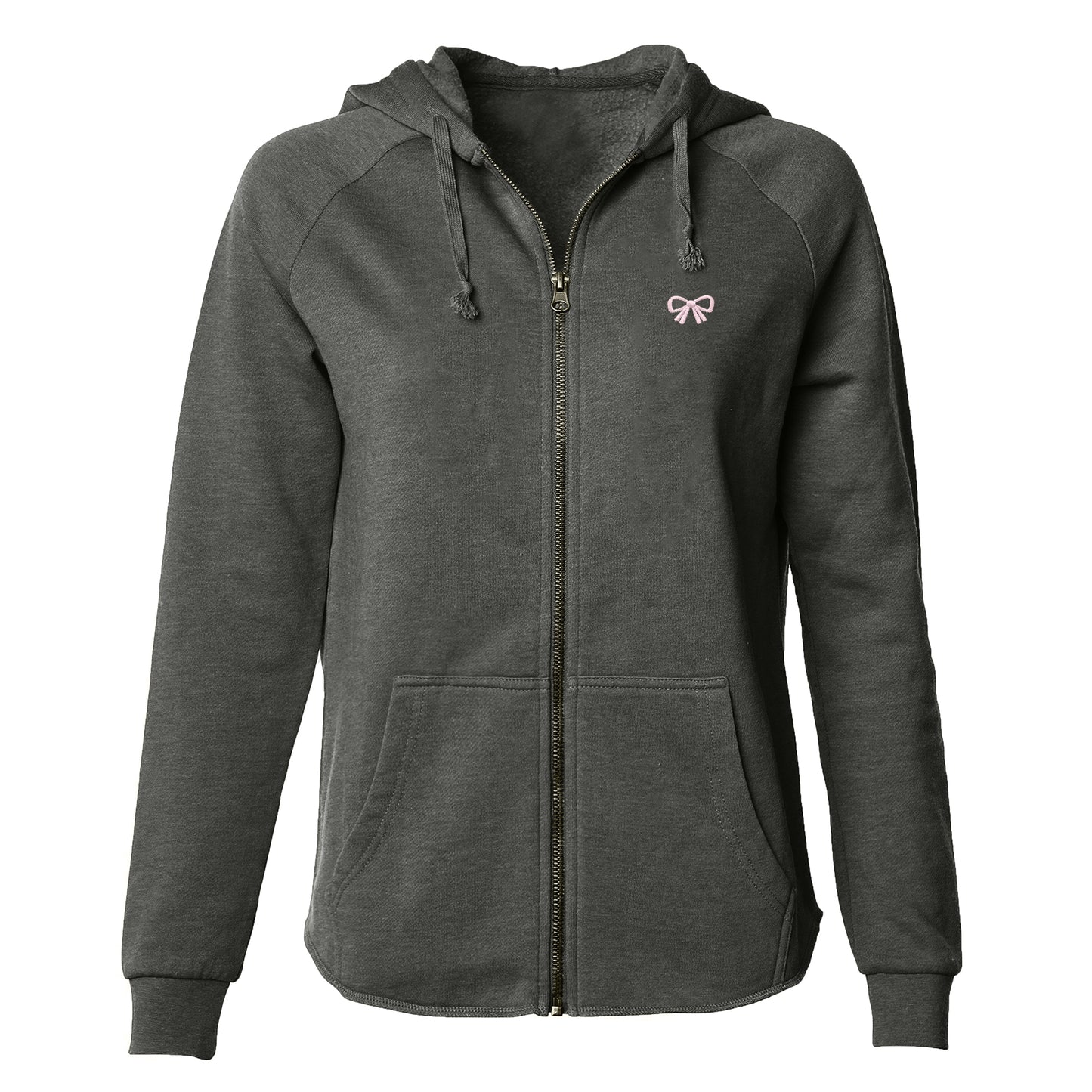 Dalix Bow Zip Hoodie