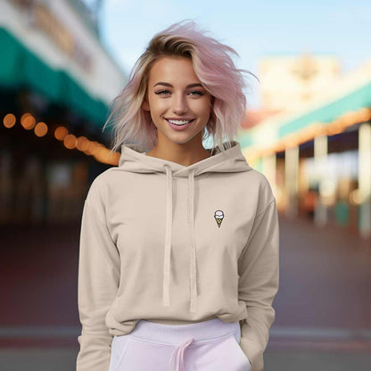 Dalix Double Scoop Midweight Fleece Cropped Hoodie