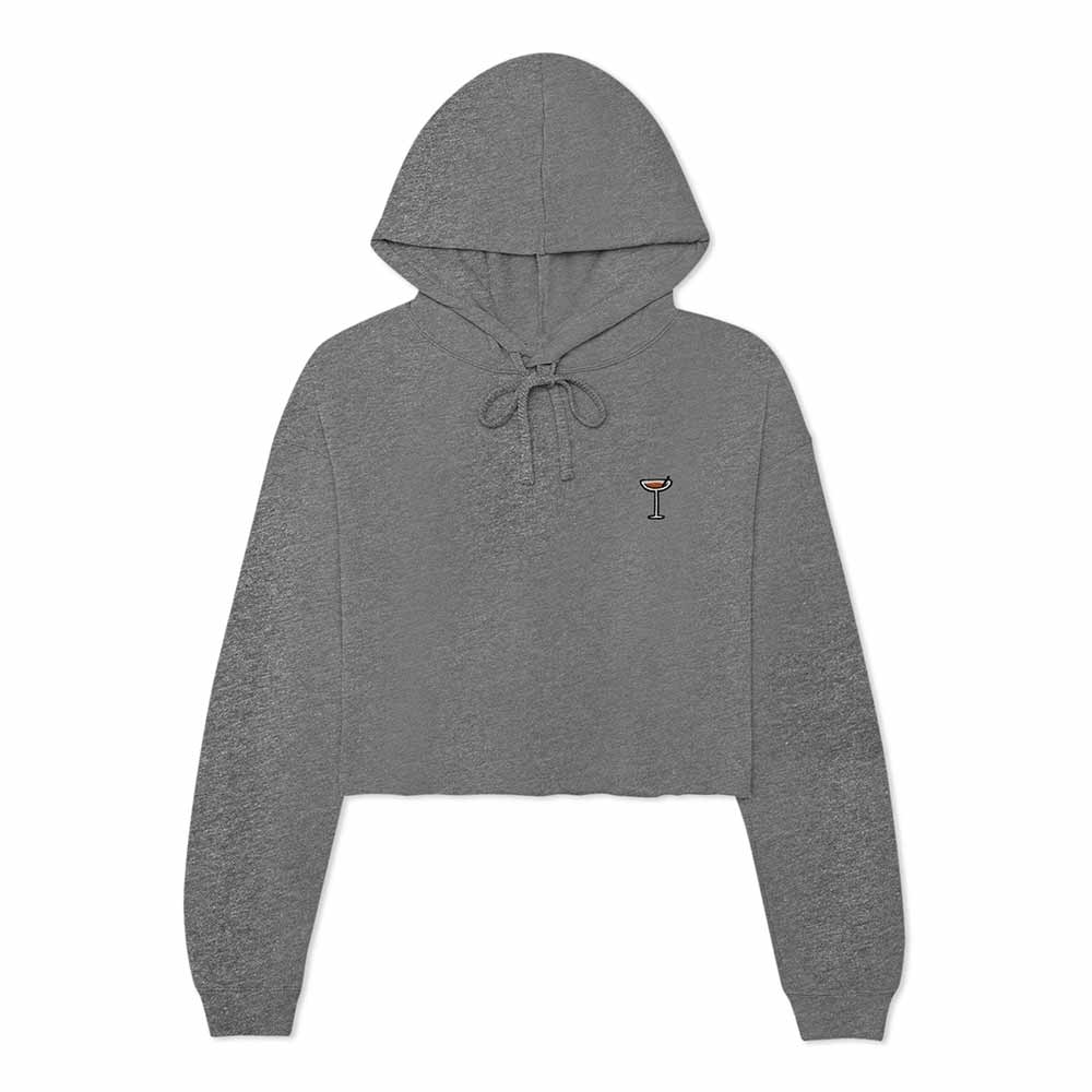 Dalix Coffee Martini Cropped Hoodie