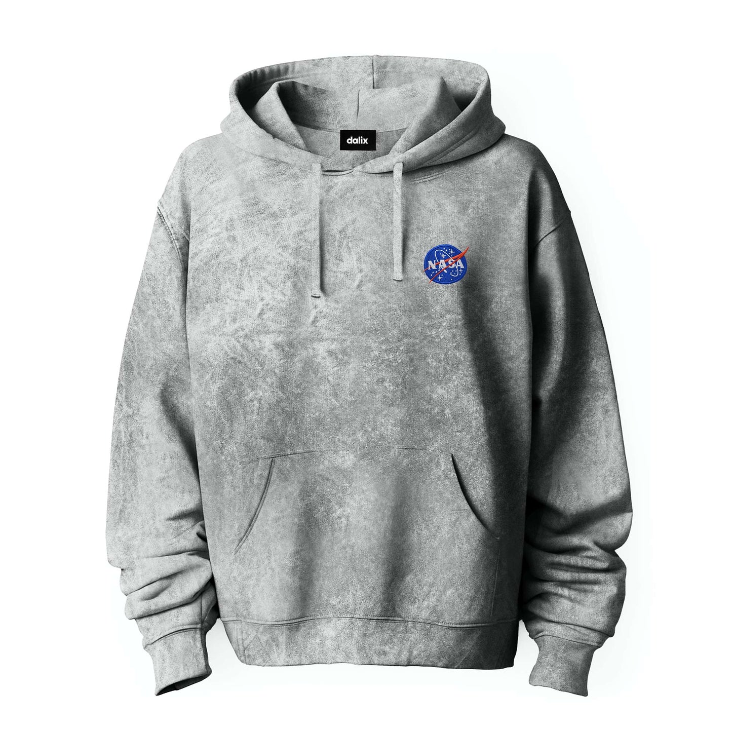 Dalix NASA Midweight Fleece Washed Hoodie