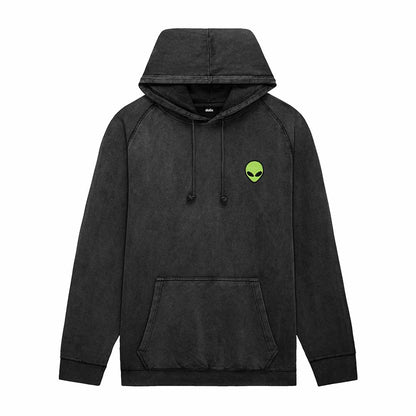 Dalix Alien Midweight Fleece Mineral Washed Hoodie