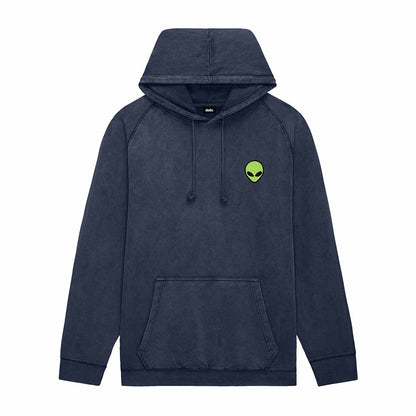 Dalix Alien Midweight Fleece Mineral Washed Hoodie