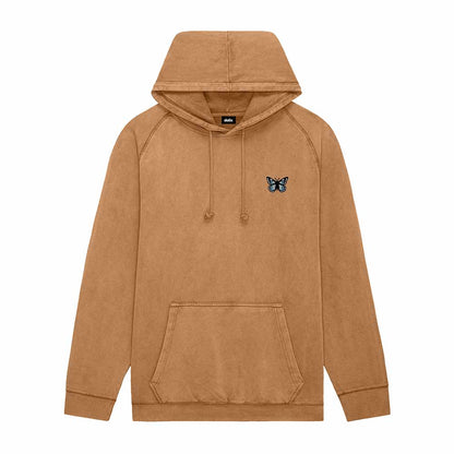 Dalix Butterfly Midweight Fleece Mineral Washed Hoodie
