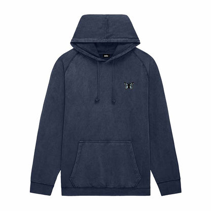 Dalix Butterfly Midweight Fleece Mineral Washed Hoodie