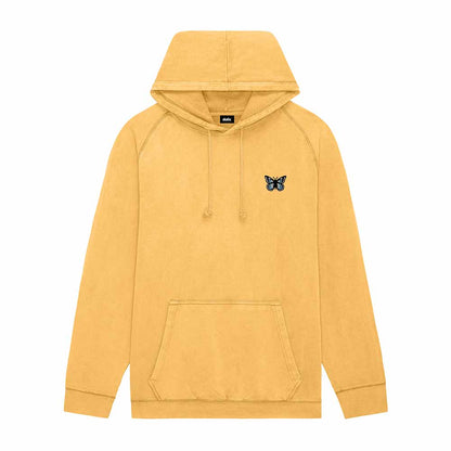 Dalix Butterfly Midweight Fleece Mineral Washed Hoodie