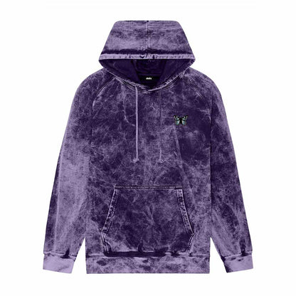 Dalix Butterfly Midweight Fleece Mineral Washed Hoodie