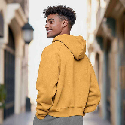Dalix Sunny Days Ahead Relaxed Hoodie Washed Fleece Sweatshirt Fit Lounge Mens