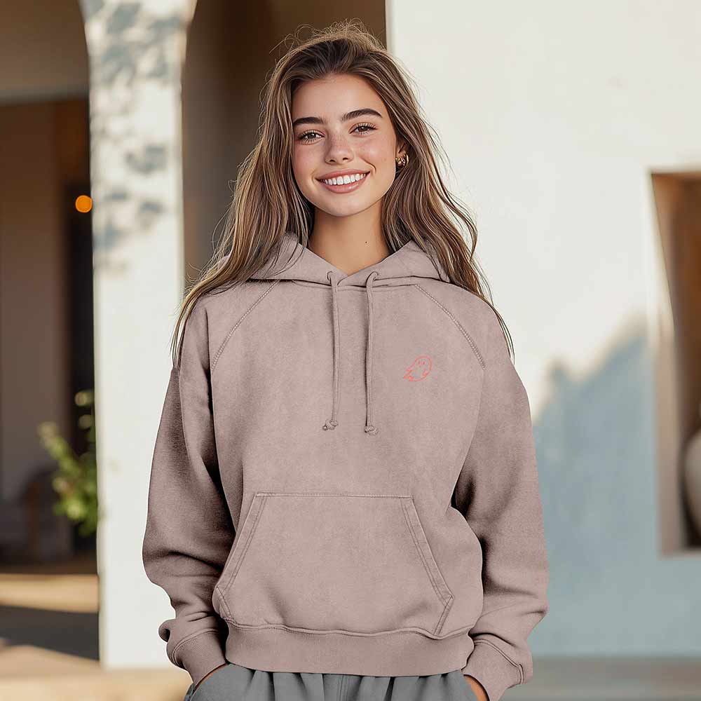 Dalix Sunny Days Ahead Relaxed Hoodie Washed Fleece Sweatshirt Fit Lounge Womens