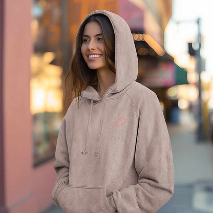 Dalix Sunny Days Ahead Relaxed Hoodie Washed Fleece Sweatshirt Fit Lounge Womens