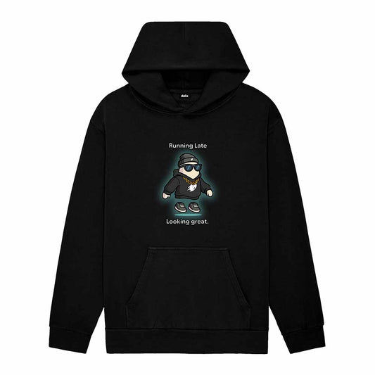 Dalix Mens Running Late Ghost Midweight Hoodie