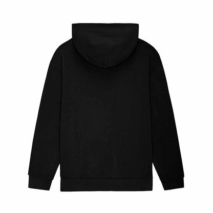 Dalix Heartly Ghost Embroidery Relaxed Hoodie Soft Fleece Sweatshirt Fit Lounge Womens in Black 2XL XX-Large