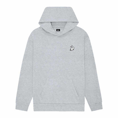 Dalix Womens Heartly Ghost Midweight Fleece Relaxed Hooded Sweatshirt