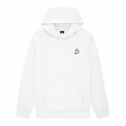 Dalix Womens Heartly Ghost Midweight Fleece Relaxed Hooded Sweatshirt