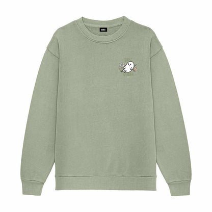 Dalix Womens Ghost Garden Relaxed Sweatshirt