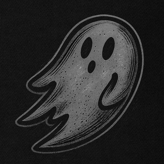 Dalix Ghost Embroidery Relaxed Crewneck Sweatshirt Soft Fleece Fit Lounge Mens in Black 2XL XX-Large