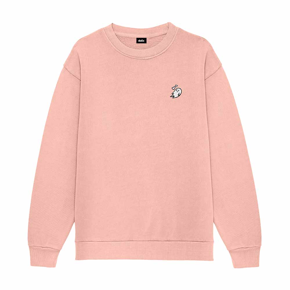 Dalix Heartly Ghost Heavyweight Relaxed Sweatshirt