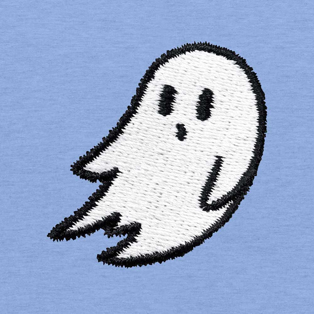 Dalix Mens Ghost Hooded Fleece Sweatshirt Log Sleeve Hoodie Drawcord Fall in Blue S Small